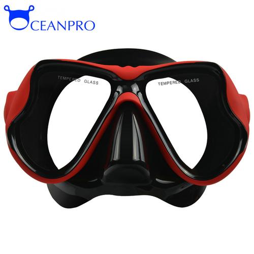 oceanpro歐鉑巴比倫浮潛水裝備全干式呼吸管 面鏡 浮潛套裝 三寶(紅色